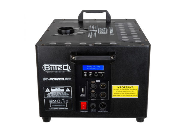 BRITEQ Powerjet Røykmaskin 3200W, RGB LED, DMX