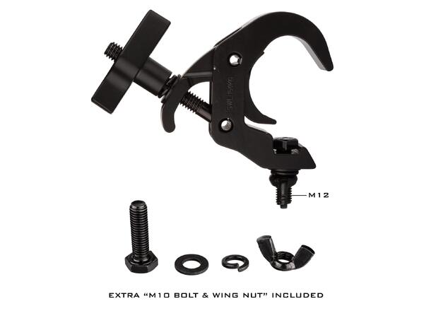 BRITEQ TV-Fast Clamp V2 Sort. SWL 150Kg. M10.