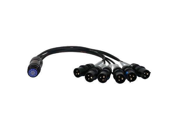 ELUMEN8 16A Male - Socapex 19-Pin Female 1.5mm Fan-In Cable