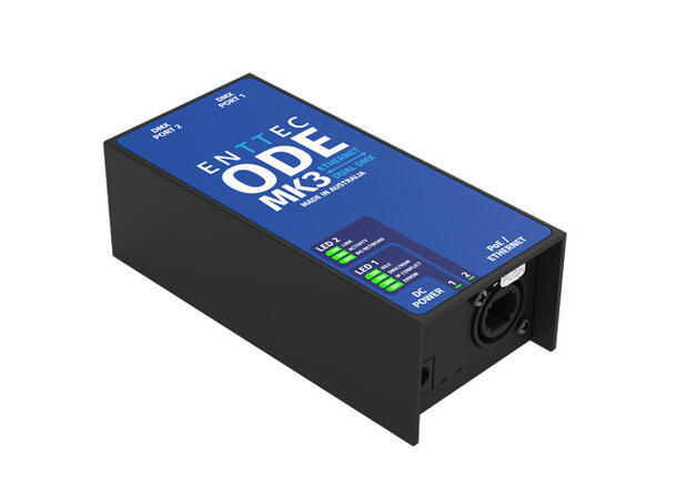 ENTTEC ODE Mk3 DMX Converter 2 x Univers, Art-RDM, PoE, 12 - 24V