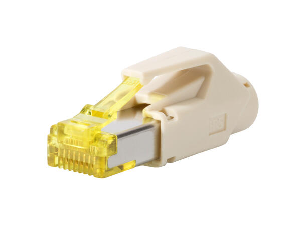 HIROSE RJ45C6A-BE Cat.6a, 500Mhz, 10Gb Beige. Maks kabel Ø6.6mm