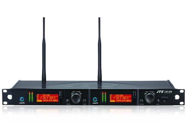 JTS UF-20R/JSS-20 Trådløst system 2-kanals m/ 2 håndmik - 624-694 MHz