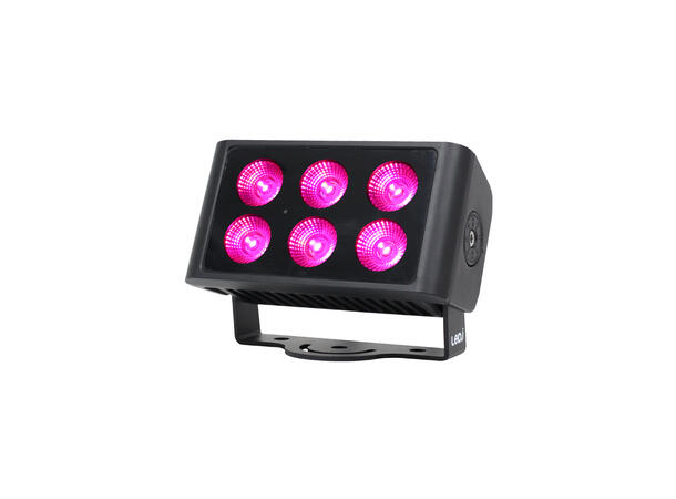 LEDJ Spectra flood Q6HEX Wash, IP65 6 x 10W RGBWAUV LED, DMX, RDM
