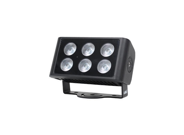 LEDJ Spectra flood Q6HEX Wash, IP65 6 x 10W RGBWAUV LED, DMX, RDM