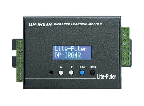 Liteputer DP-IR04R IR modul m/lærefunks. Strømforsyning 12VDC (ikke inkludert)