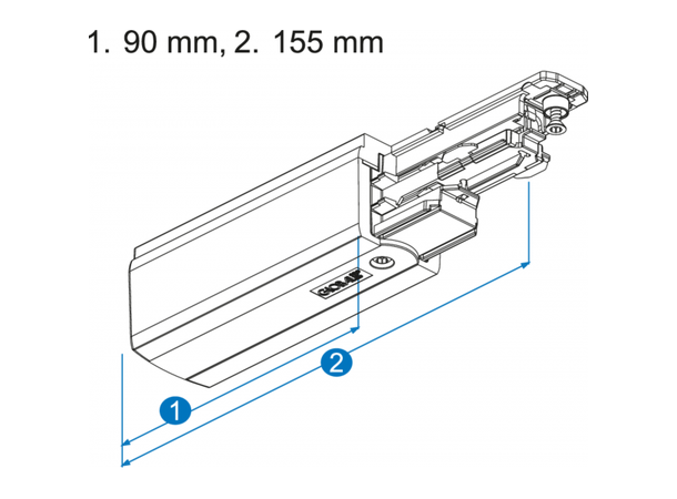 NA Global Pulse XTS Tilførsel, ende jording høyre, sort
