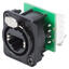 NEUTRIK NE8FDV-YK-B EtherCon RJ45 Cat5e Sort. For D-panel. Krone tilkobling