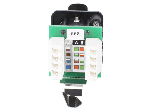NEUTRIK NE8FDV-YK-B EtherCon RJ45 Cat5e Sort. For D-panel. Krone tilkobling 