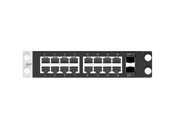 NOVASTAR output card for NOVAH 16 x RJ45 + 2 x optical fiber