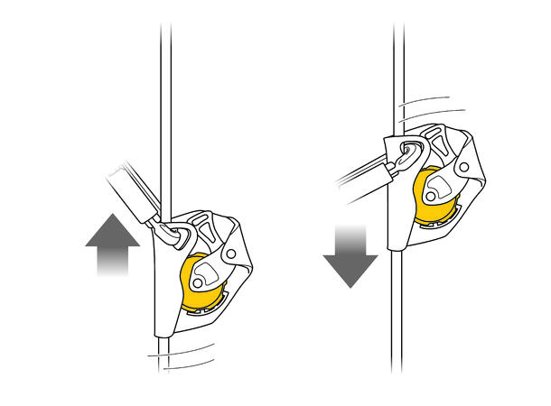 PETZL ASAP Løpebrems for tau Ikke låsbar, for 10-13mm tau