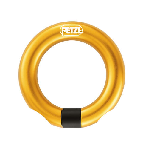 PETZL RING Open 23kN, gul, aluminium