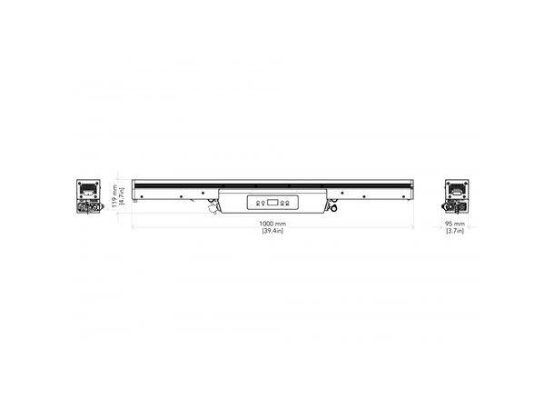 PROLIGHTS EclSoft Linear Softlight, IP65 230W RGB + WW, 12,994 lumens