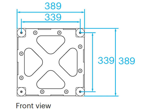 PROLYTE BOX-40V Boxcorner HD Platehjørne, Alu, U/Koblinger