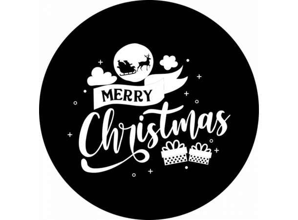 Prolights Gobo xmas Clouds Greetings 1 G size,  Black and white
