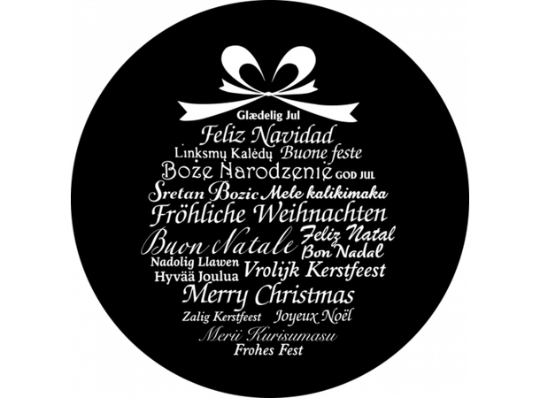 Prolights Gobo xmas Typo Greetings 16 G size,  Black and white