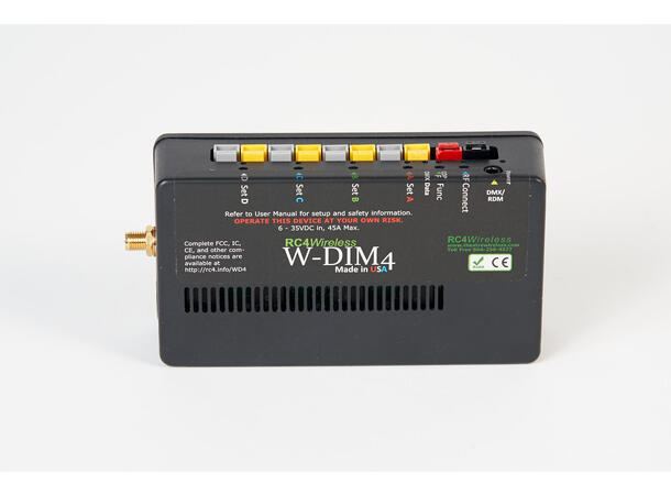 RC4 WIRELESS W-DIM4 Dimmer 4-kanal W-DMX Trådløs Dimmer