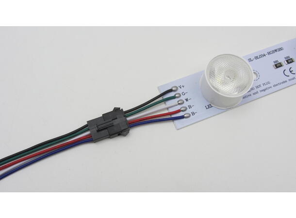 SBL 24V LED Stick RGB+CW, 32W, 48x3,2cm 25° linser