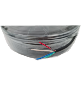 SBL 5-leder kabel, 5 x 0.55mm2 100m, Sort. For LED strip etc.