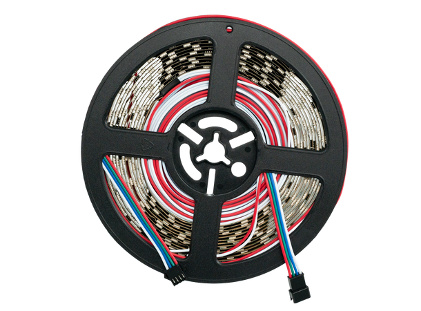 SBL LED strip RGB 60 LED/m Pixelkontroll 5m, 10mm sort PCB,  24V. BPR, §S
