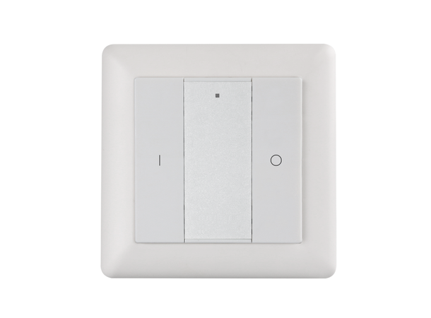SBL Zigbee veggkontroller 1 sone Dimmer 0.1-100%. CR2450 batteri (ink.)