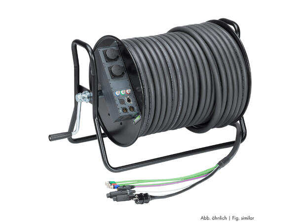 SOMMER HDAQH3231-5000 Multikabel 50 m. 3 x SDI, 2 x 3-pin XLR, strøm