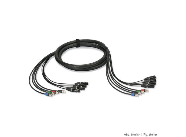 SOMMER MDD1-04/00-0500 HD-SDI 5m. 4 x HD-SDI, 4 x 3-pin XLR. NEUTRIK
