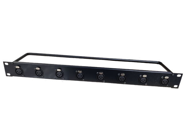 SOMMER NX1X-M08/00 19" Rackpanel 1U. 8 x 3-pin XLR hun, HICON