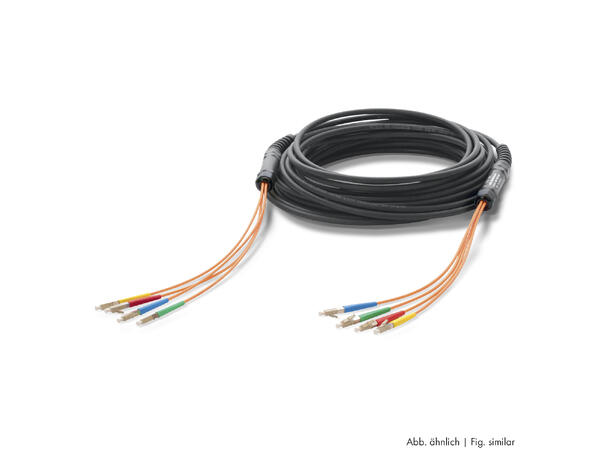 SOMMER OALY-L04/00-1H50 OM3 fiber 150m. 4 x LC til 4 x LC Multimode fiber