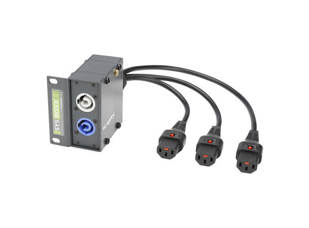 SOMMER SBAC-1500-0050 overgang Neutrik PowerCon til 3 x IEC m/lås