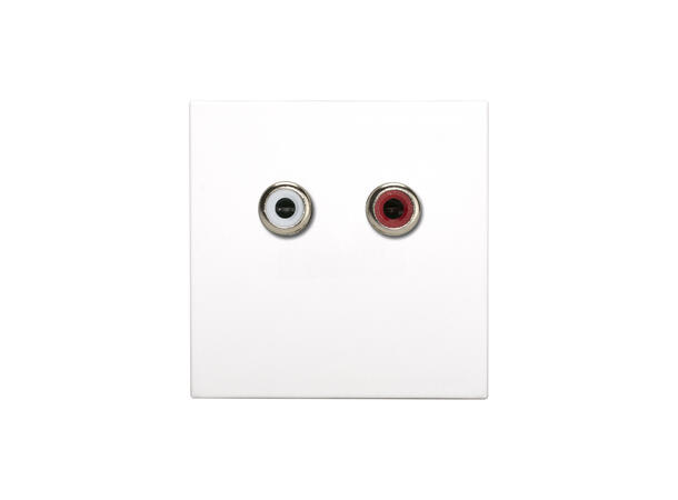 SOMMER W45W-3504 SYSWALL45 Modul Hvit. RCA L/R. Skruterminal