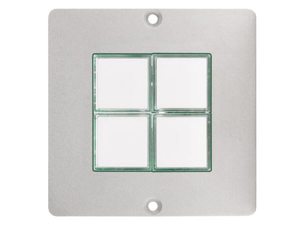 SOMMER W50M-2210 SYSWALL50 Modul Stål. 4 x Trykknapper med LED