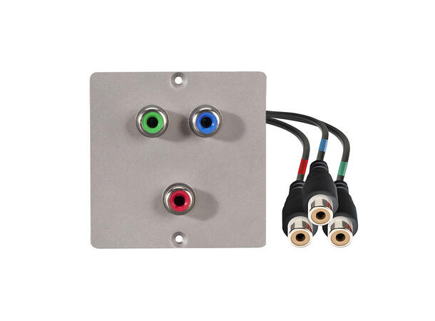 SOMMER W50M-2377 SYSWALL50 Modul Stål. 3 x RCA (RGB) til 3 x RCA