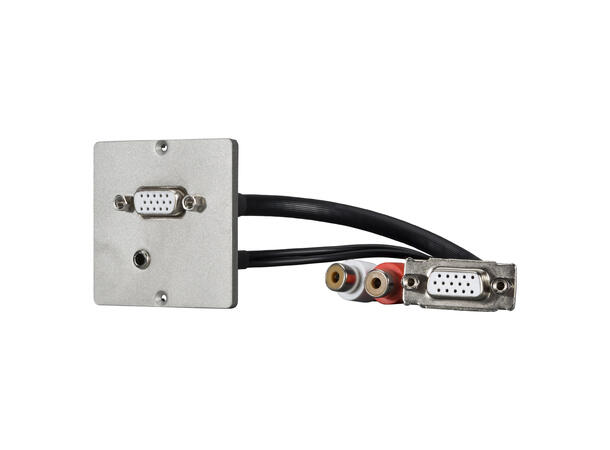 SOMMER W50M-2478 SYSWALL50 Modul Stål. 1 x VGA/VGA, 1 x 3.5mm/3.5mm MJ