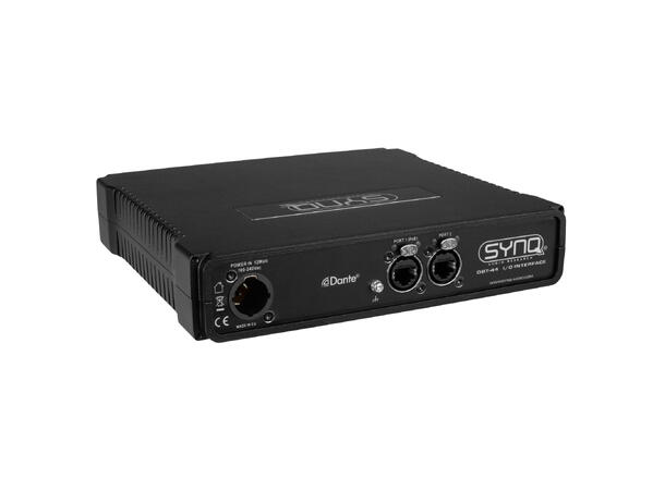 SYNQ DBT-44 Dante Audio bridge 4 x XLR inn,4  x XLR ut, 8 x 8 Matrix