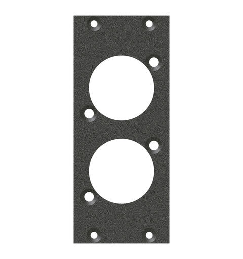 SYSBOXX SYFB21-2D Frontpanel 2x D-hull rotért 90 grader