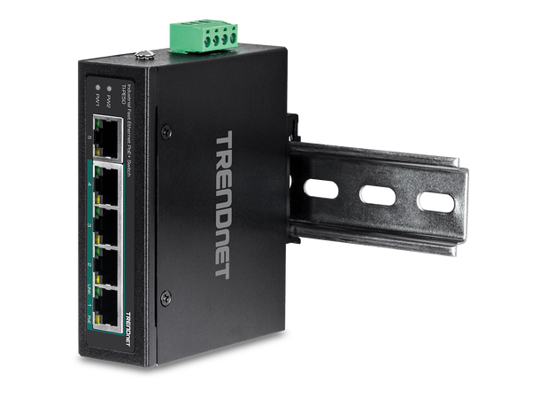 TRENDNET TI-PE50 PoE Switch, 5 porter Uadministrert, 100mbps, 90W