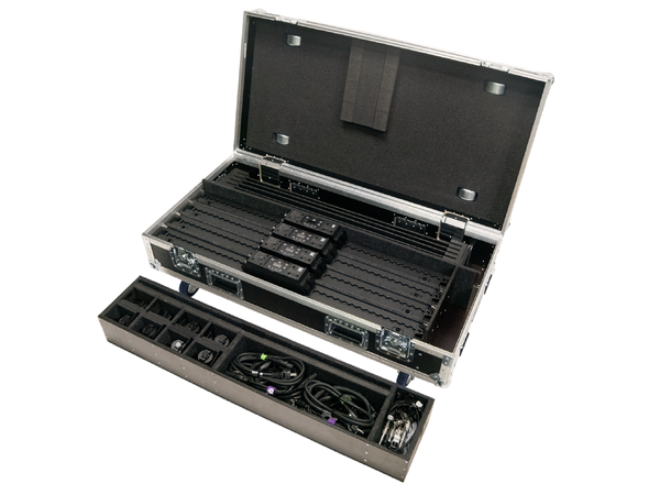 ASTERA Flightcase for 4 x AX2-100 NB! Ladekabel ikke inkludert.