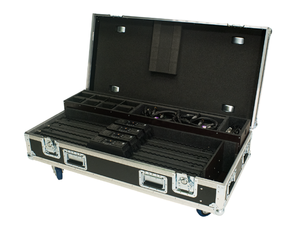 ASTERA Flightcase for 4 x AX2-100 NB! Ladekabel ikke inkludert.