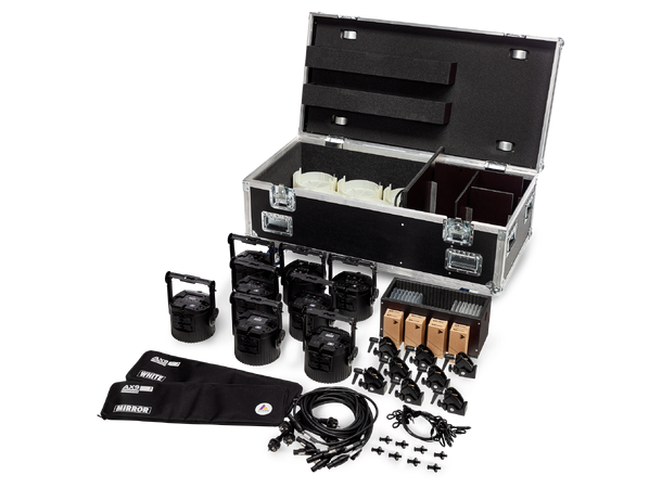 ASTERA Flightcase for 8 Lamper Passer AX9 & Quikspot, NB!Uten ladeplate