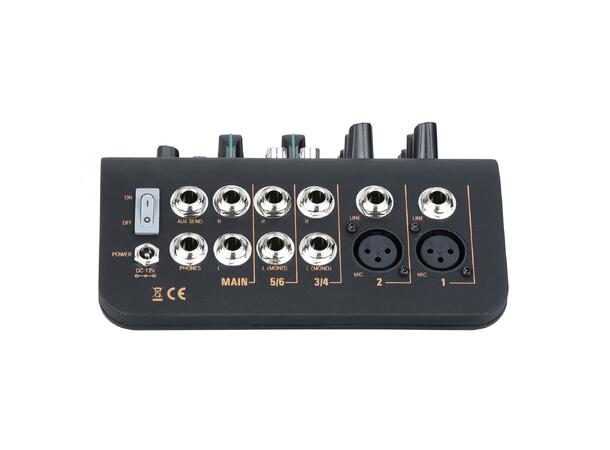 AUDIOPHONY MI4U Kompaktmikser 2 x Mic, 2 x stereo, 1 aux, USB
