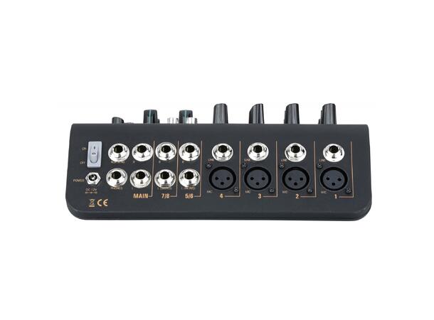 AUDIOPHONY MI6U Kompaktmikser 4 x Mic, 2 x stereo, 1 x aux, USB