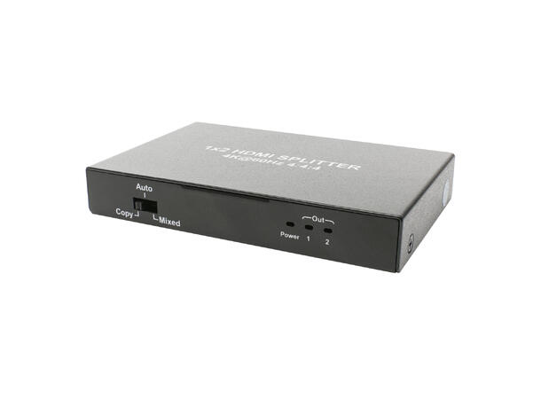 BASIC DVM-SP12 HDMI splitter 1 inn 2 ut 480i/p, 576i/p, 720i/p, and 1080i/p