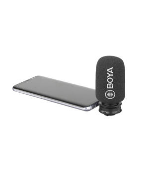 BOYA BY-DM200 Plug-On mikrofon For smarttelefon. Lighting for IOS