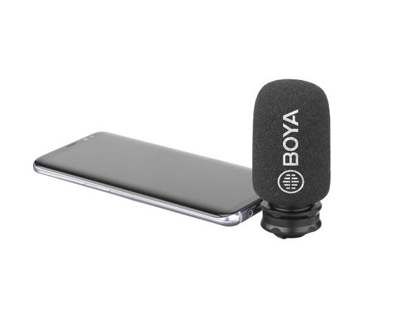BOYA BY-DM200 Plug-On mikrofon For smarttelefon. Lighting for IOS