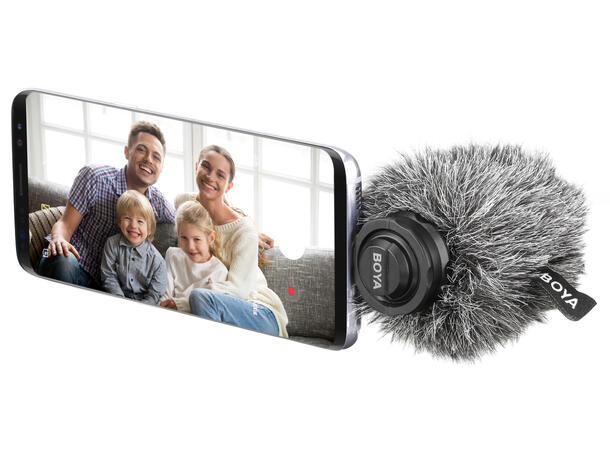 BOYA BY-DM200 Plug-On mikrofon For smarttelefon. Lighting for IOS