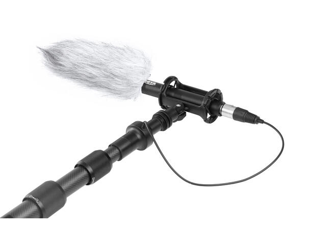 BOYA BY-PB25 carbon mikrofon pole 2.5m Med XLR kabel