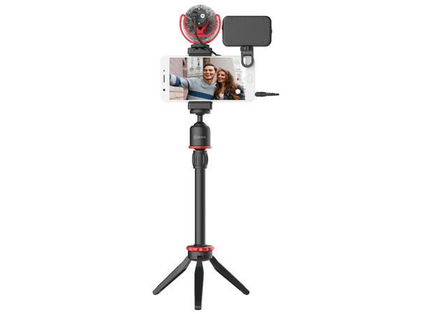 BOYA BY-VG350 Livestream Kit Mikrofon, LED lys og stativer