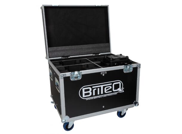 BRITEQ Moving head Flightcase 4 x BT-Shark, 80 x 60 x 58 cm (B x H x D
