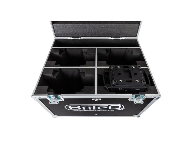 BRITEQ Moving head Flightcase 4 x BT-Shark, 80 x 60 x 58 cm (B x H x D