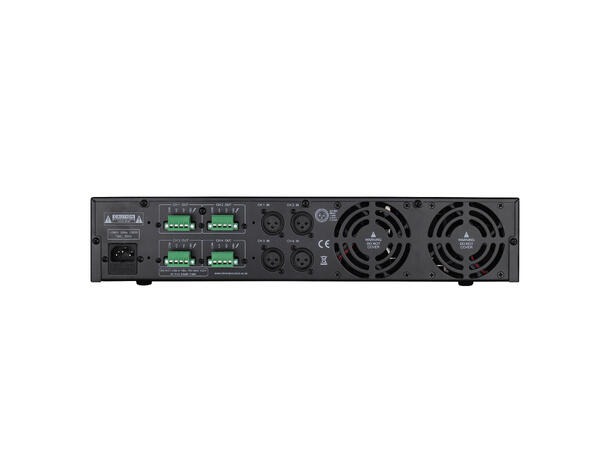 CLEVER ACOUSTICS SL4120 Forsterker 4 x 120W, 70/100V, 4 - 16Ohm